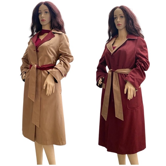 Etienne Aigner vintage reversible trench coat - Picture 3 of 12